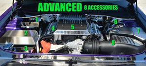 2015-2023 DODGE CHALLENGER HELLCAT - ENGINE BAY PACKAGED KITS | CHOOSE PACKAGE LEVEL | BEGINNER - 4 KITS