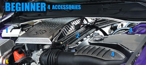 2015-2023 DODGE CHALLENGER HELLCAT - ENGINE BAY PACKAGED KITS | CHOOSE PACKAGE LEVEL | BEGINNER - 4 KITS