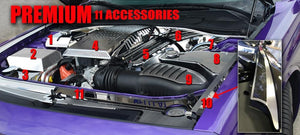 2015-2023 DODGE CHALLENGER HELLCAT - ENGINE BAY PACKAGED KITS | CHOOSE PACKAGE LEVEL | BEGINNER - 4 KITS