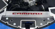 Load image into Gallery viewer, 2016-2024 CAMARO - CARBON FIBER FRONT HEADER PLATE CAMARO STYLE | CHOOSE CAMARO VINYL/LED COLOR
