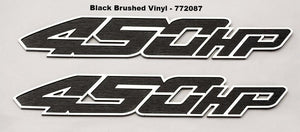 2017-2018 FORD RAPTOR - 450 HORSEPOWER CUSTOM EMBLEMS 2PC | 3 STYLE OPTIONS | with Black Carbon Fiber Vinyl