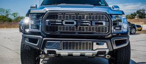 2017-2018 FORD RAPTOR - 'FORD' FRONT GRILLE LETTERS | PREMIUM STAINLESS STEEL, CHOOSE FINISH | Polished