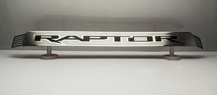 2017-2018 FORD RAPTOR - FRONT RAPTOR LOGO CENTER GRILLE 1PC | STAINLESS STEEL & DURABLE ABS LETTERING | Standard