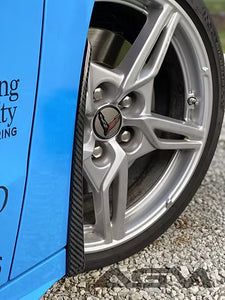 AGM C8 Corvette Carbon Fiber Extended Splash Guards - AG Motorsports