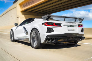 AGM C8 Corvette Visible Carbon Fiber “5VM” Style Sideskirts from AG Motorsports