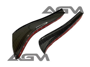 AGM C8 Corvette Carbon Fiber Carbon Flash Metallic Dive Planes (Canards) - from AG Motorsports