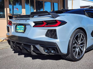AGM C8 Corvette Carbon Fiber Diffuser Fins - AG Motorsports