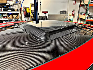 AGM C8 Corvette Carbon Fiber Roof Scoop from AG Motorsports