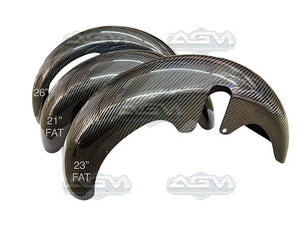 Harley Davidson Carbon Fiber 26" Front Fender 14-23' -  Made by AG Motorsports