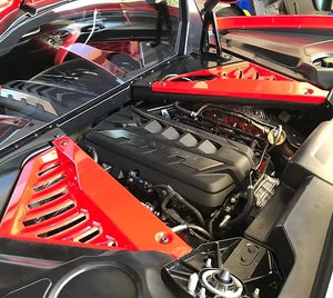 AGM C8 Corvette Engine Appearance Mid-Covers- PAINT MATCHED - AG Motorsports