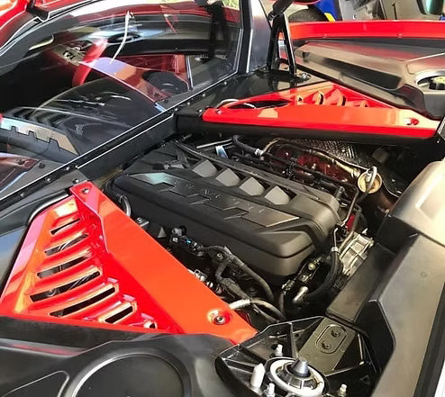 AGM C8 Corvette Engine Appearance Mid-Covers- PAINT MATCHED - AG Motorsports