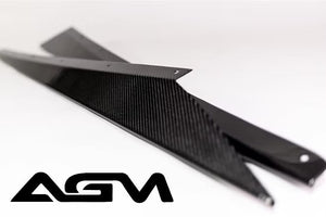 AGM C8 Corvette Visible Carbon Fiber or Carbon Flash Painted Rocker Extensions AG Motorsports