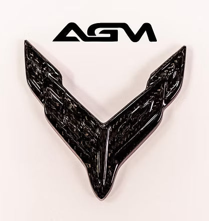 AGM C8 Corvette Carbon Fiber Front & Rear Emblems - AG Motorsports