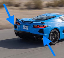 Load image into Gallery viewer, AGM C8 Corvette Carbon Fiber Rear Grille Inserts - AG Motorsports
