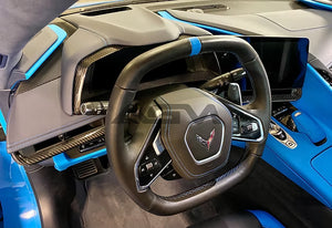 AGM C8 Corvette Carbon Fiber Dash Trim Kit - AG Motorsports