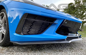 AGM C8 Corvette Visible Carbon Fiber ULTRA Front Splitter from AG Motorsports