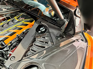 AGM C8 Corvette Carbon Fiber Engine Appearance Rear Window Covers AG Motorsports