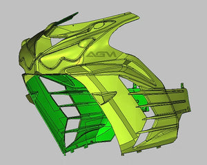 AGM ZX14 Carbon Fiber Full Front Fairing Kit (3/4 Upper) - from AG Motorsports