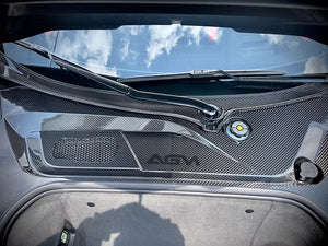 AGM C8 Corvette Visible Carbon Fiber Windshield Cowl from AG Motorsports