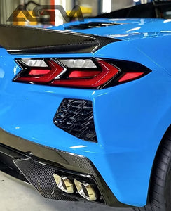 AGM C8 Corvette Visible Carbon Fiber Rear Diffuser (Stingray) - AG Motorsports