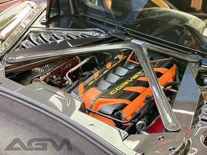AGM C8 Corvette Carbon Fiber Alpha-X Brace (Stingray & Z06/ERay) - AG Motorsports