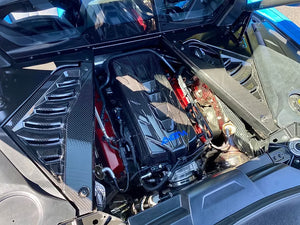 AGM C8 Corvette Carbon Fiber Engine Appearance Mid-Covers from AG Motorsports