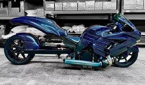 AGM ZX14 Carbon Fiber Tail - 10/12/14/18” Over from AG Motorsports