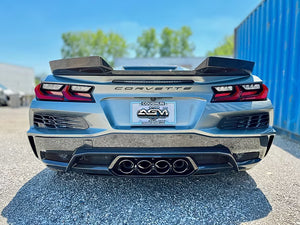 AGM C8 Z06 Visible Carbon Spoiler Wicker Extensions Made By AG Motorsports