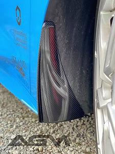 AGM C8 Corvette Carbon Fiber Extended Splash Guards - AG Motorsports