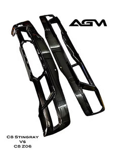 AGM C8 Corvette Z06 / Carbon Fiber Rear Diffuser (Middle Exit) - from AG Motorsports