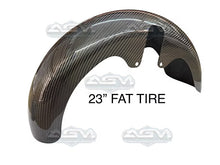 Load image into Gallery viewer, Harley Davidson Carbon Fiber 23&quot; FAT Tire Front Fender 14-23&#39; -  Made by AG Motorsports

