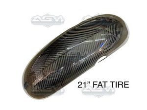 Harley Davidson Carbon Fiber 21" FAT Tire Front Fender 14-23' -  Made by AG Motorsports