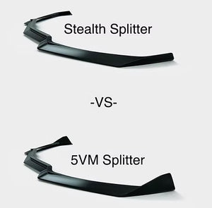 AGM C8 Corvette Carbon Fiber "STEALTH" Front Splitter (no winglets) AG Motorsports