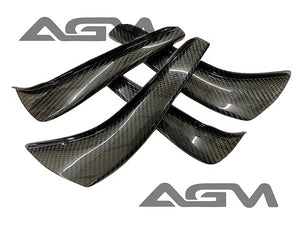 AGM C8 Corvette Carbon Fiber Carbon Flash Metallic Dive Planes (Canards) - from AG Motorsports