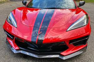 AGM C8 Corvette Carbon Flash Painted “5VM” Style Front Splitter AG Motorsports