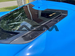 AGM C8 Corvette Carbon Fiber Engine Hatch Vents AG Motorsports