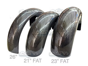 Harley Davidson Carbon Fiber 23" FAT Tire Front Fender 14-23' -  Made by AG Motorsports