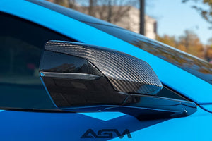 AGM C8 Corvette Carbon Fiber Mirror Caps - AG Motorsports