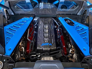 AGM C8 Corvette Engine Appearance Mid-Covers- PAINT MATCHED - AG Motorsports