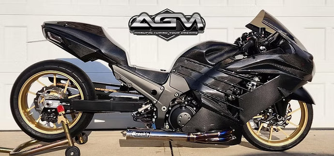 AGM ZX14 Carbon Fiber Full Front Fairing Kit (3/4 Upper) - from AG Motorsports