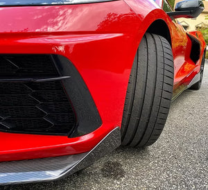 AGM C8 Corvette Visible Carbon Fiber “5VM” Style Front Splitter AG Motorsports