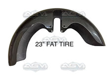 Load image into Gallery viewer, Harley Davidson Carbon Fiber 23&quot; FAT Tire Front Fender 14-23&#39; -  Made by AG Motorsports
