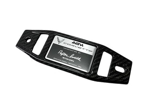 AGM C8 Corvette Z06 Carbon Fiber Engine Builder Plaque - AG Motorsports