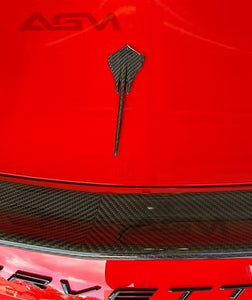 AGM C8 Corvette Carbon Fiber Front & Rear Emblems - AG Motorsports