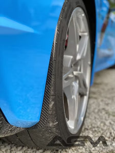 AGM C8 Corvette Carbon Fiber Extended Splash Guards - AG Motorsports