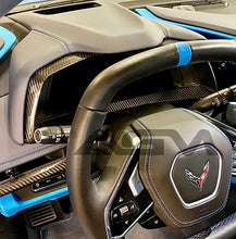 Load image into Gallery viewer, AGM C8 Corvette Carbon Fiber Gauge Cluster Bezel (Full Replacement) FA5 - from AG Motorsports
