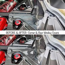 Load image into Gallery viewer, AGM C8 Corvette Carbon Fiber Engine Appearance Rear Window Covers AG Motorsports
