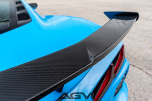 AGM C8 Corvette Visible Carbon Fiber High Wing Spoiler AG Motorsports