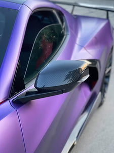 AGM C8 Corvette Carbon Fiber Mirror Caps - AG Motorsports