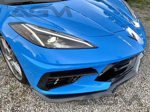 AGM C8 Corvette Visible Carbon Fiber ULTRA Front Splitter from AG Motorsports